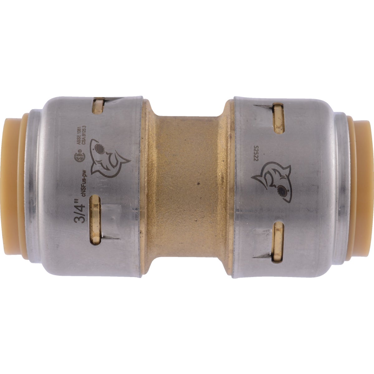 SharkBite 3/4 In. Push-to-Connect Straight Brass Coupling Image 8