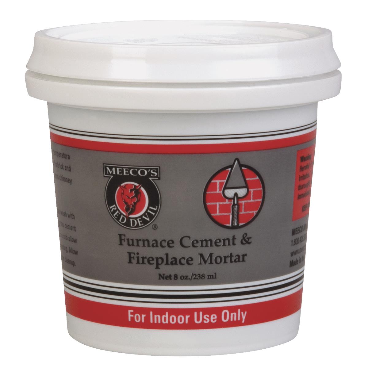 Meeco's Red Devil 1 Pt. Black Furnace Cement & Fireplace Mortar