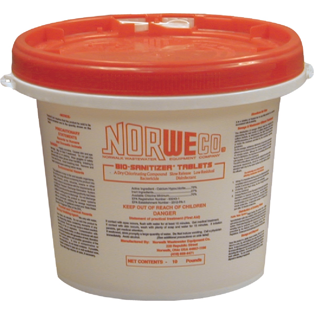 Norweco Disinfecting Tablet 10 Lb. Sewer Line Cleaner