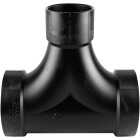 Charlotte Pipe 4 In. Hub x Hub x Hub Two-Way ABS Cleanout Tee Image 1
