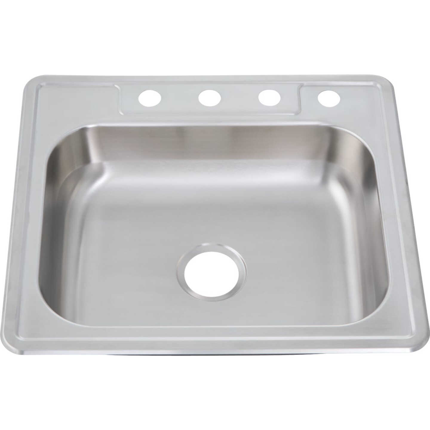 Common Goods 25 In. x 22 In. x 6 In. Top Mount Single Bowl Kitchen Sink Image 2