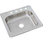 Common Goods 25 In. x 22 In. x 6 In. Top Mount Single Bowl Kitchen Sink Image 1