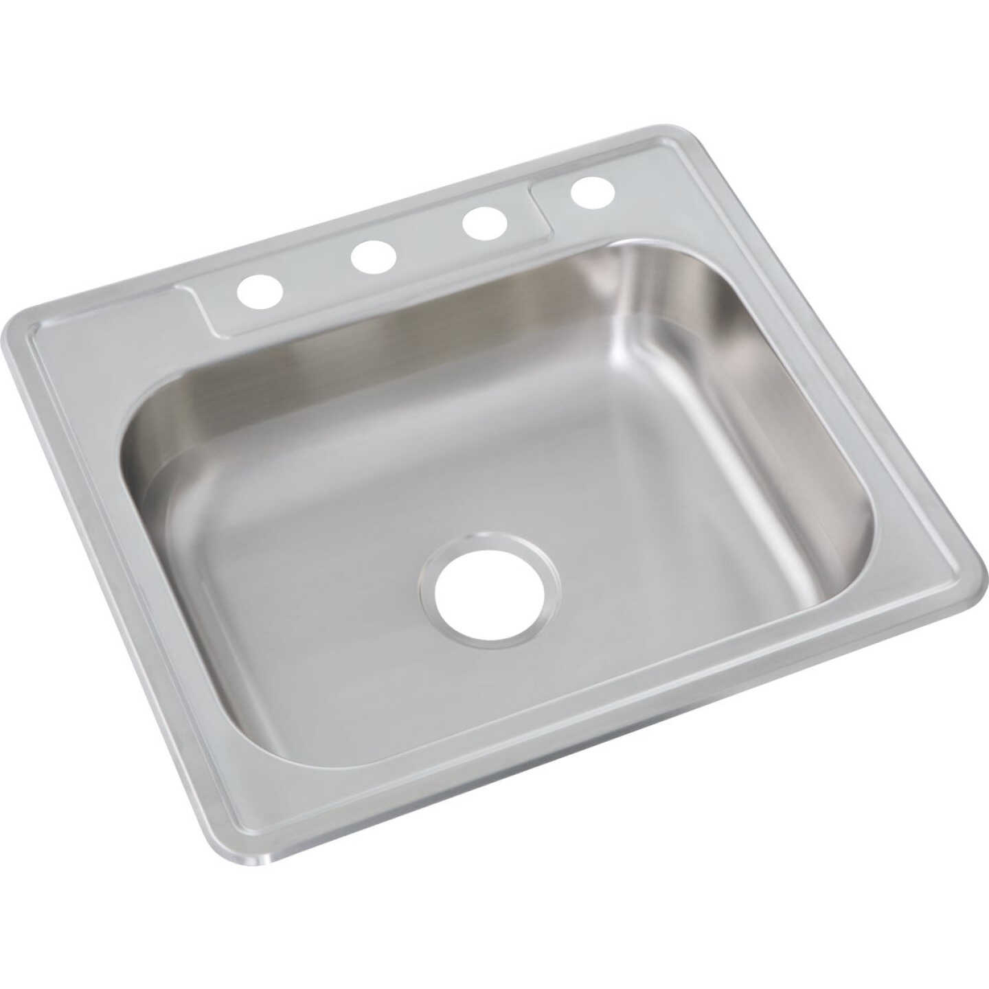 Common Goods 25 In. x 22 In. x 6 In. Top Mount Single Bowl Kitchen Sink Image 1