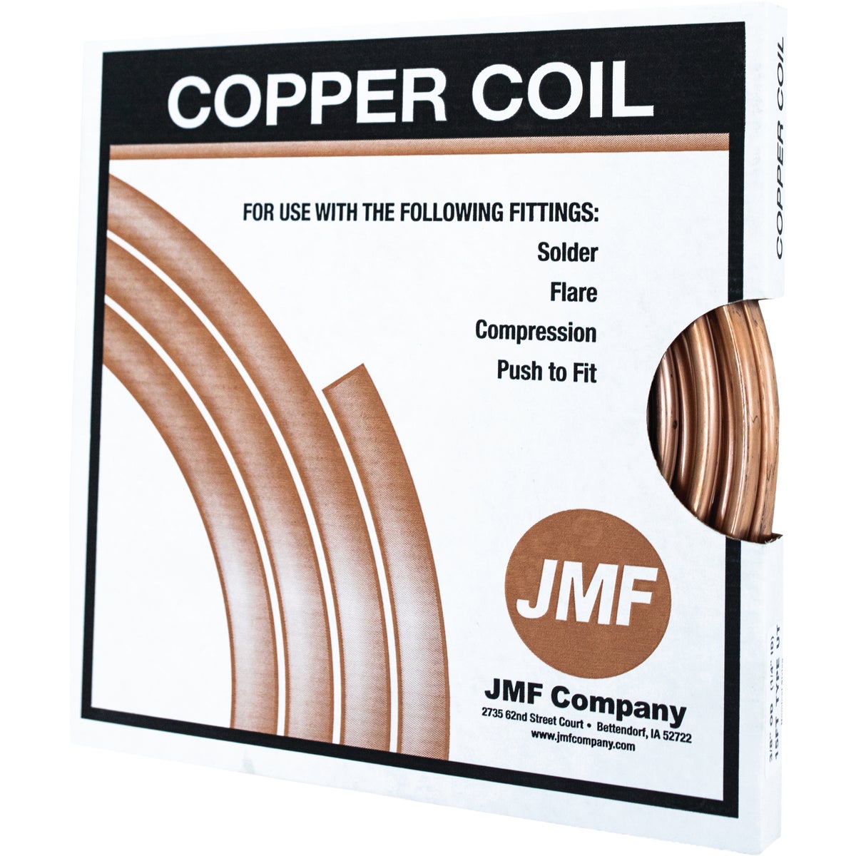 JMF Company 1/2 In. x 10 Ft. Utility Copper Tube