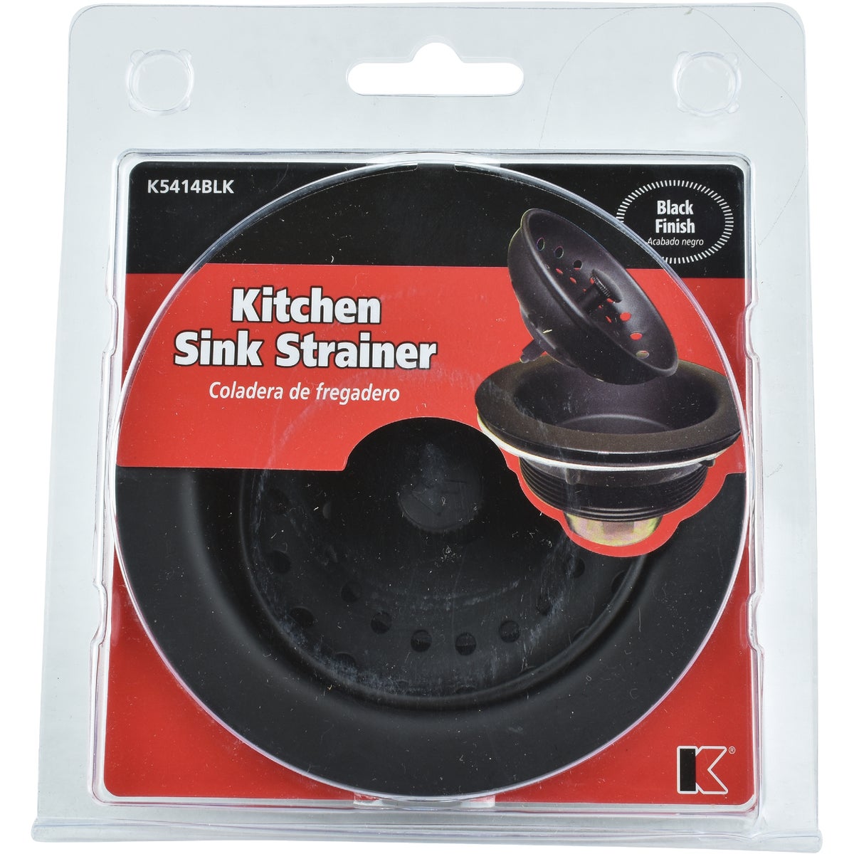 Keeney Work Horse 3-1/2 In. to 4 In. Black Stainless Steel Strainer Image 4