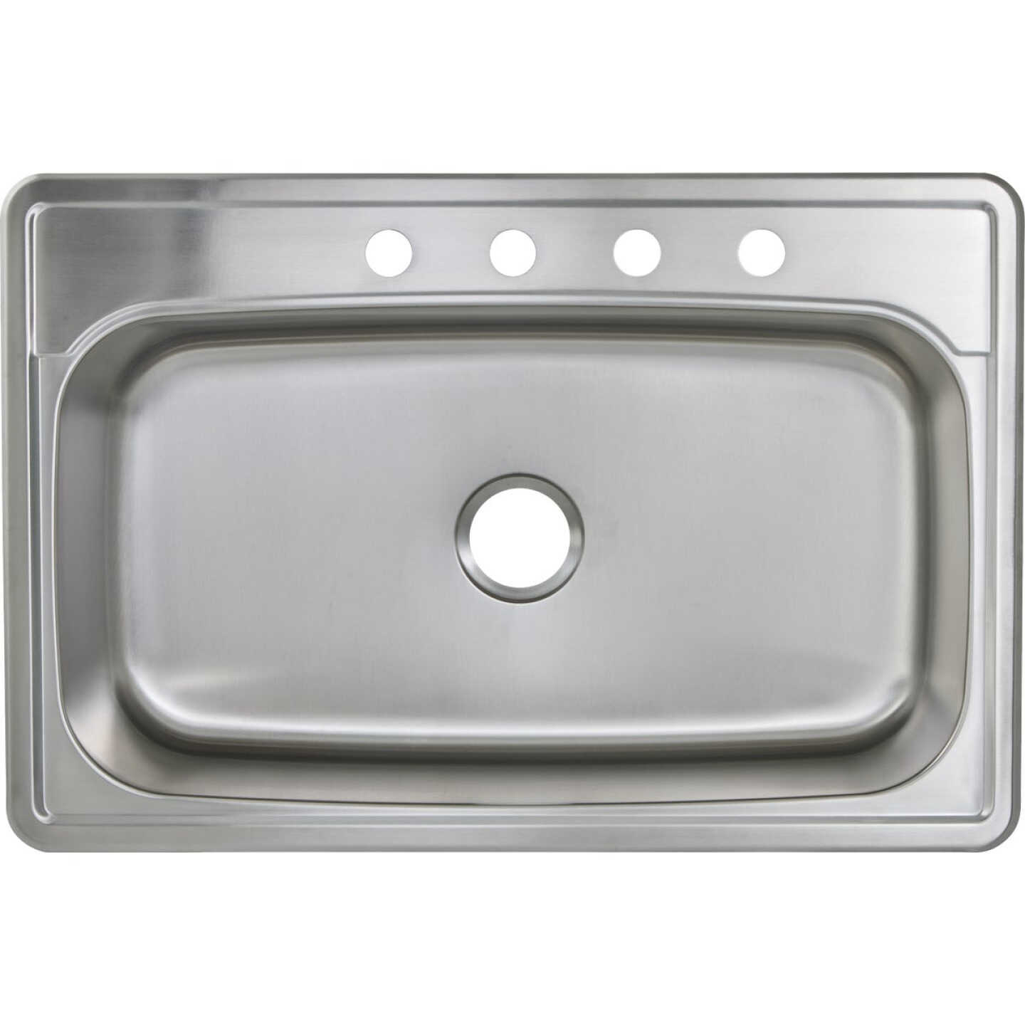 Common Goods 33 In. x 22 In. x 9 in. Top Mount Stainless Steel Kitchen Sink Image 3