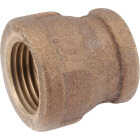 Anderson Metals 1/2 In. x 3/8 In. Threaded Reducing Brass Coupling Image 1