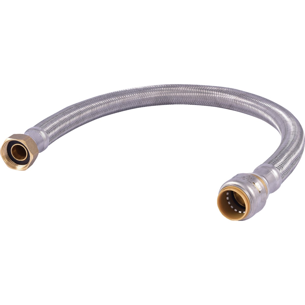 SharkBite 3/4 In. SB X 3/4 In. FIP X 24 In. L Braided Flexible Water Heater Connector Image 1