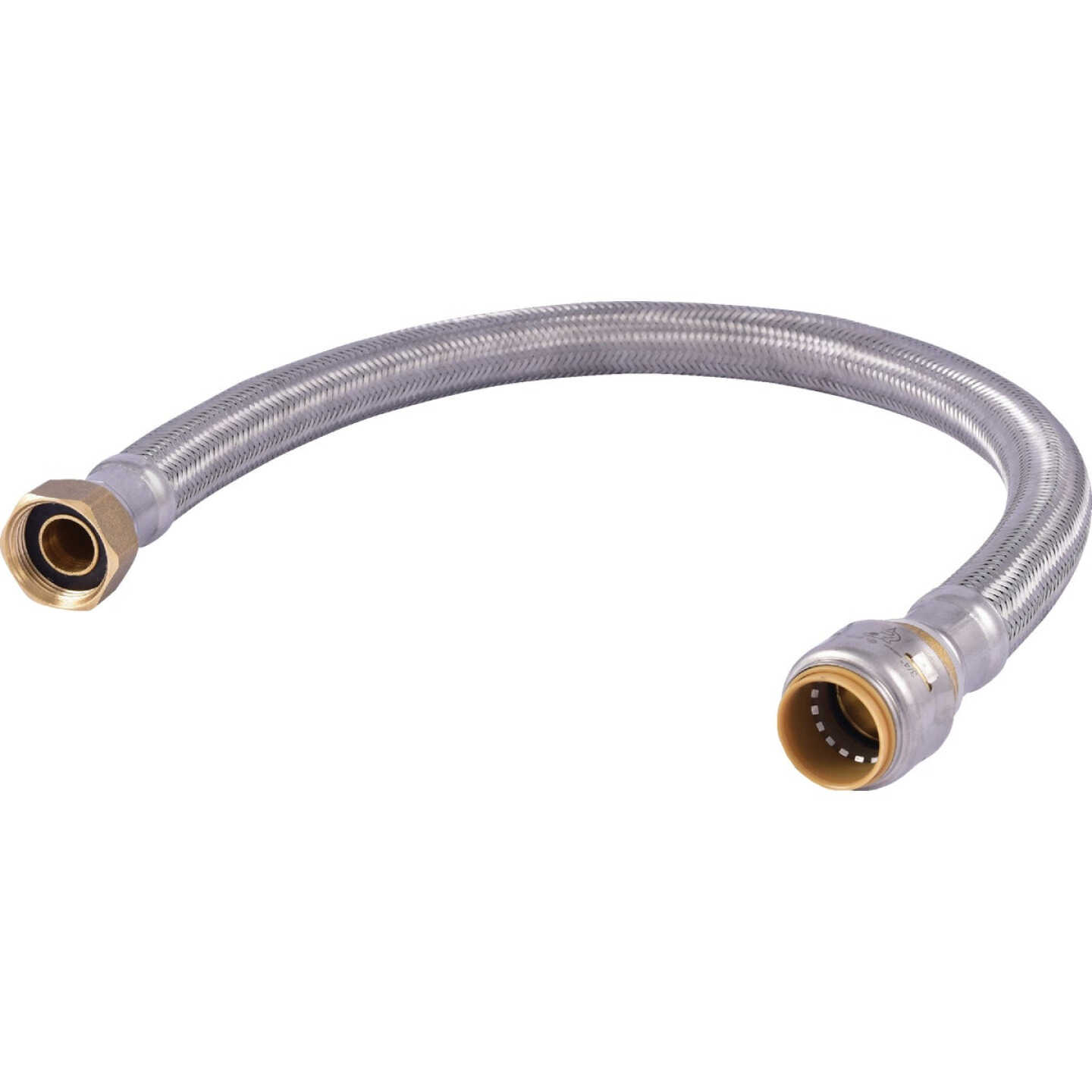 SharkBite 3/4 In. SB X 3/4 In. FIP X 24 In. L Braided Flexible Water Heater Connector Image 1
