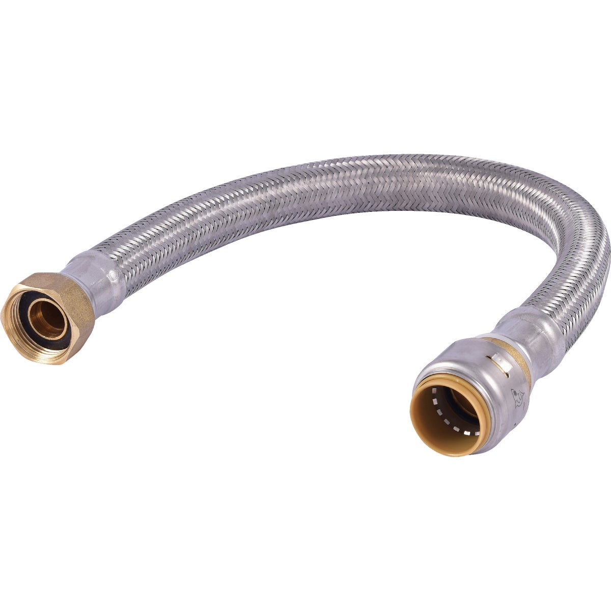 SharkBite 3/4 In. SB X 3/4 In. FIP X 18 In. L Braided Flexible Water Heater Connector Image 1