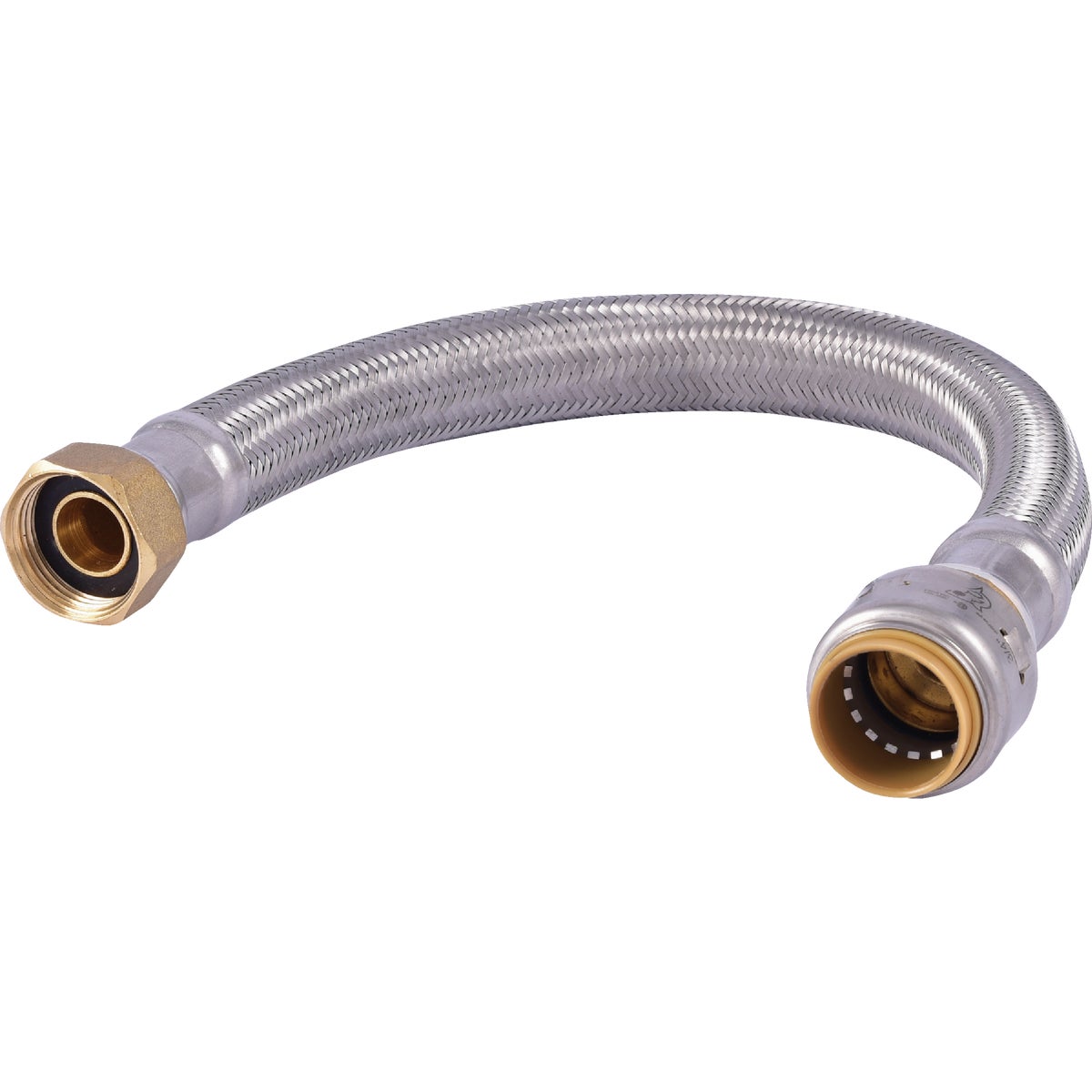 SharkBite 3/4 In. SB X 3/4 In. FIP X 15 In. L Braided Flexible Water Heater Connector Image 1