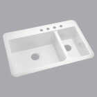 9"/8" WHITE VIKRELL SINK Image 1