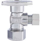 Plumb Pak 5/8 In. Coarse Thread Inlet by 3/8 In. OD out Quarter Turn Angle Valve Image 2