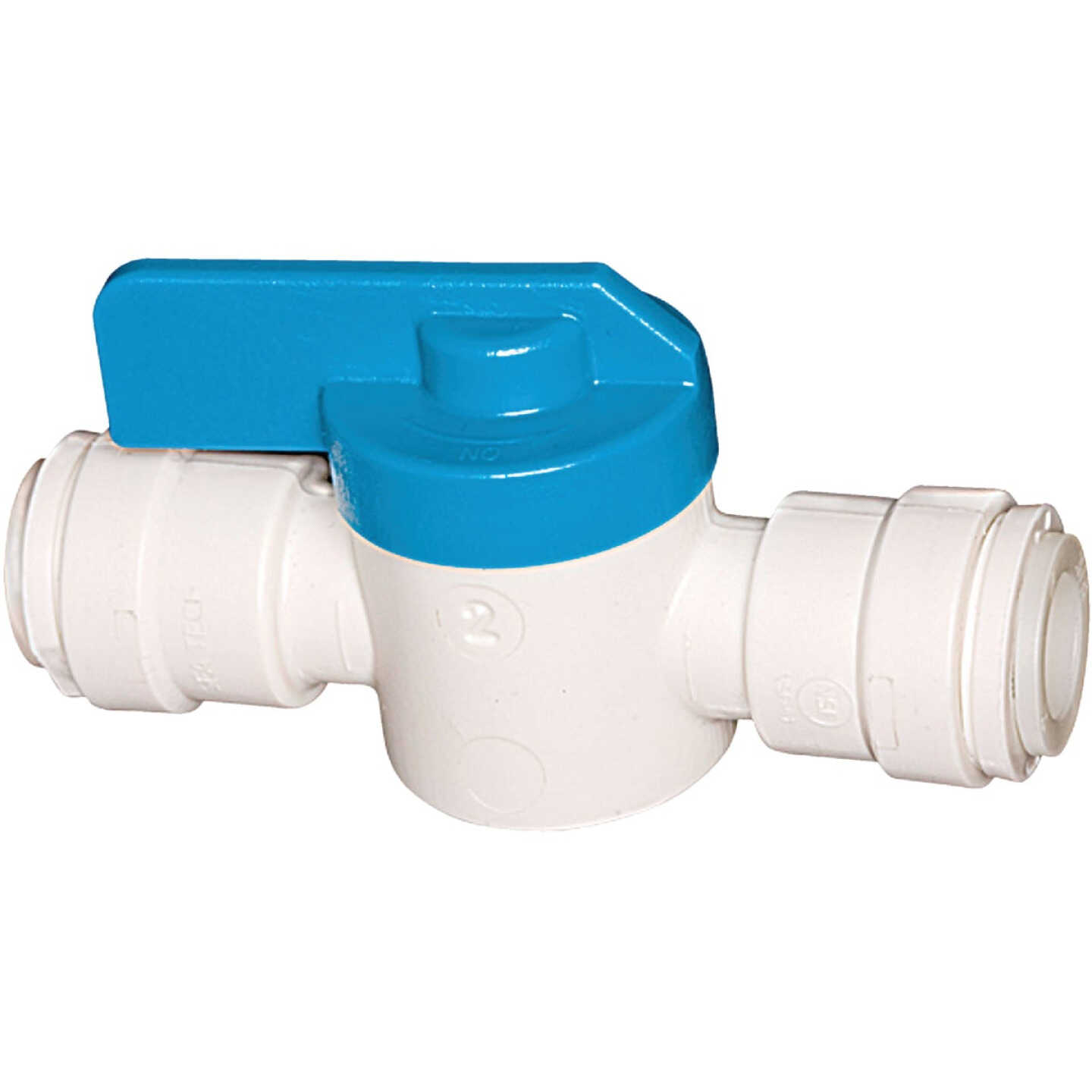 Watts 1/4 In. OD X 1/4 In. QC Plastic Plastic Push Valve Image 1