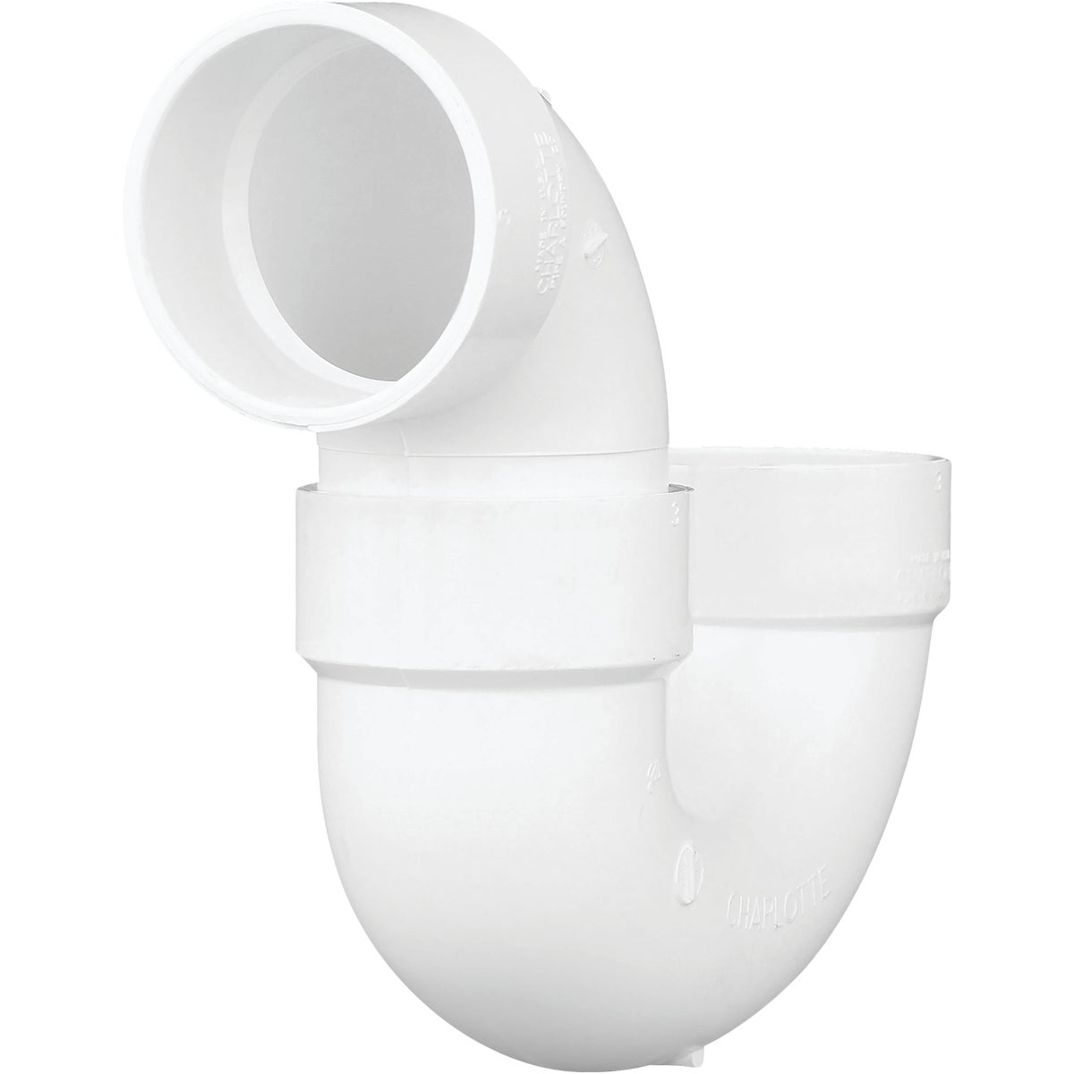 Charlotte Pipe 3 In. White PVC P-Trap Image 1