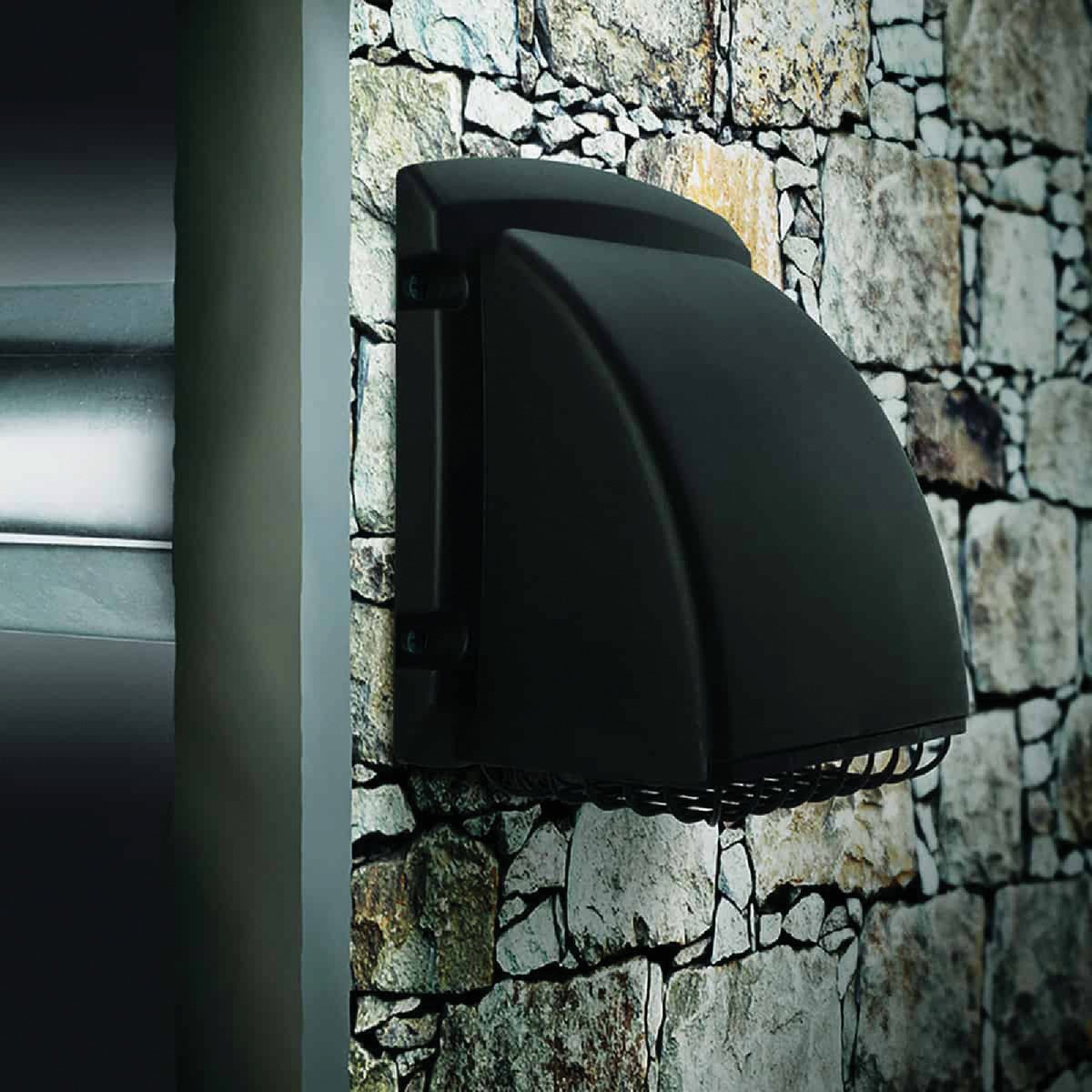 Dundas Jafine ProMax 4 In. Black Plastic Dryer Vent Hood Image 2