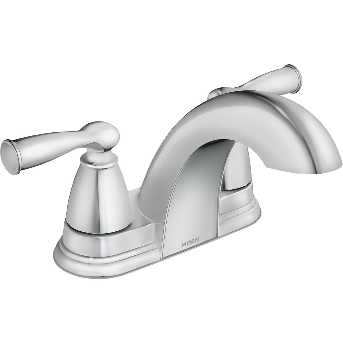 Moen Banbury 2-Handle Lever Centerset Bathroom Faucet with Pop-Up, Chrome Image 1