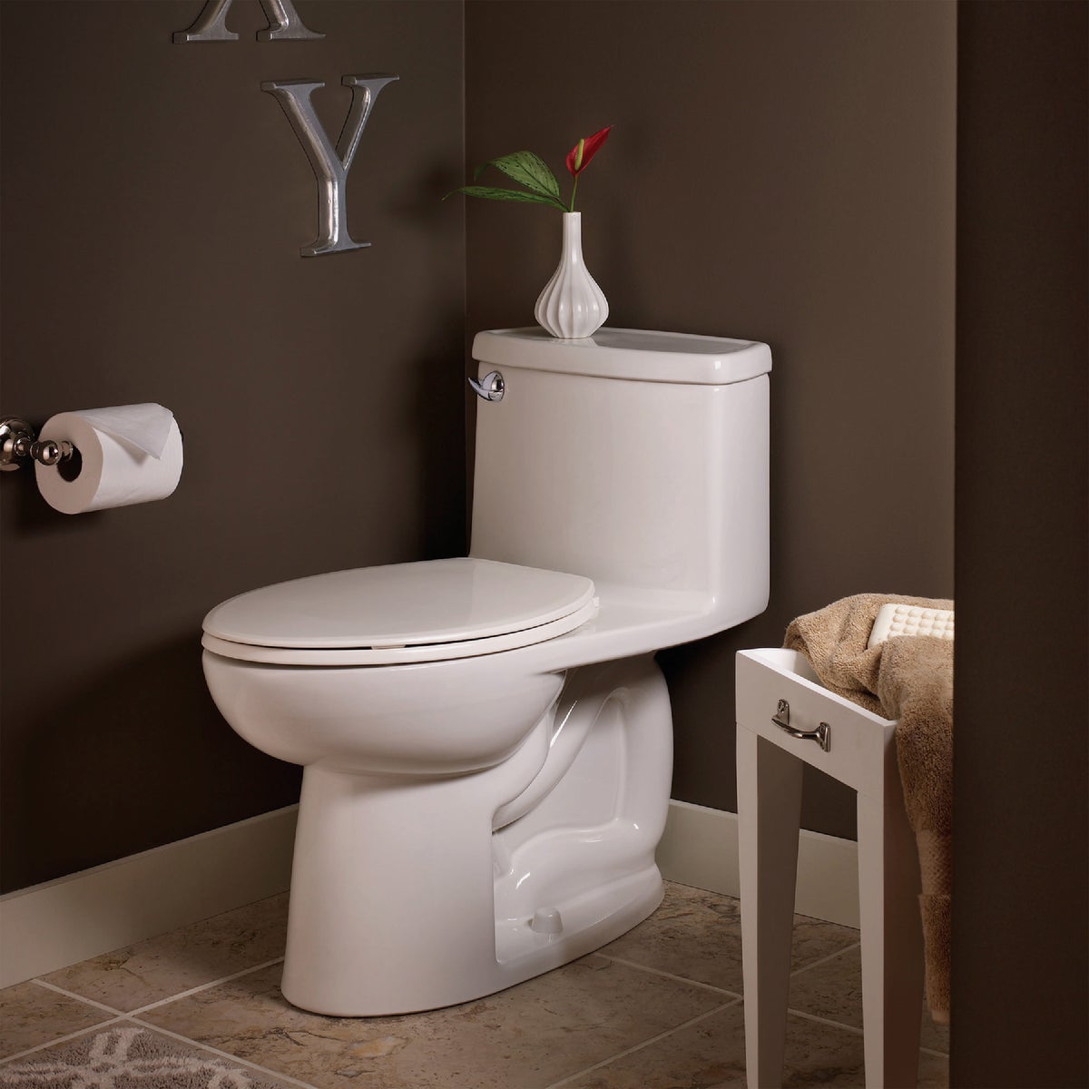 American Standard Cadet 3 Compact White Right Height Elongated Bowl 1.28 GPF Toilet Image 2