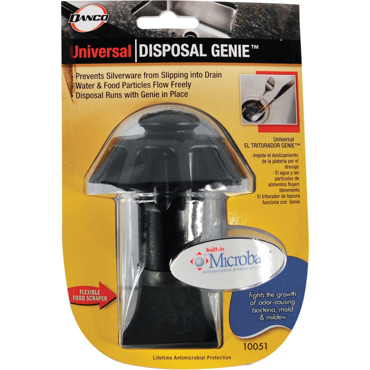 Danco 2-1/2 In. Dia Black Plastic Disposable Genie Disposer Strainer Image 3