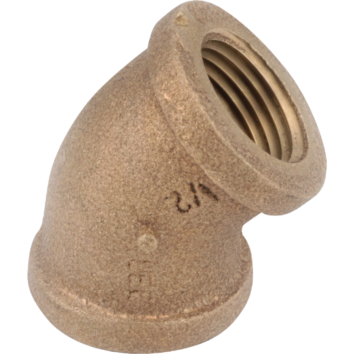 Anderson Metals 1/8 In. 45 Deg. Red Brass Elbow (1/8 Bend) Image 1