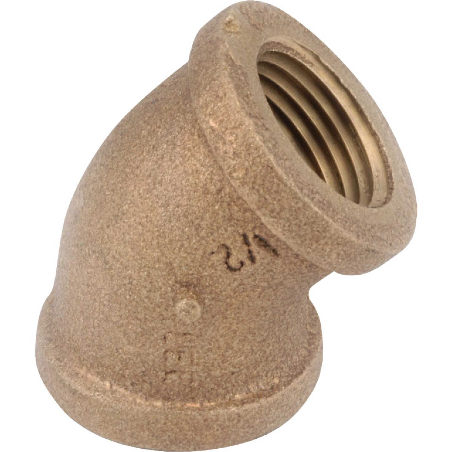Anderson Metals 1 In. 45 Deg. Red Brass Elbow (1/8 Bend) Image 1