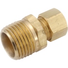 Anderson Metals 1/2 In. x 1/4 In. Brass Male Union Compression Adapter Image 1
