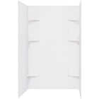 Mustee Durawall 60 In. x 71.5 In. x 40 In. Glue Up Alcove Shower Wall Set in White (5-Piece) Image 2