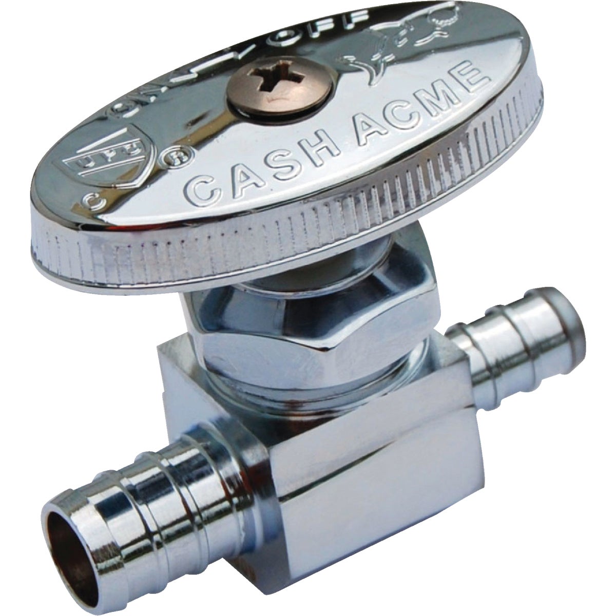 SharkBite 1/2 In. CF x 3/8 In. CF Multi-Turn Straight PEX Stop Valve