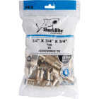 SharkBite 3/4 In. x 3/4 In. x 3/4 In. Barb Brass PEX Tee (10-Pack) Image 2