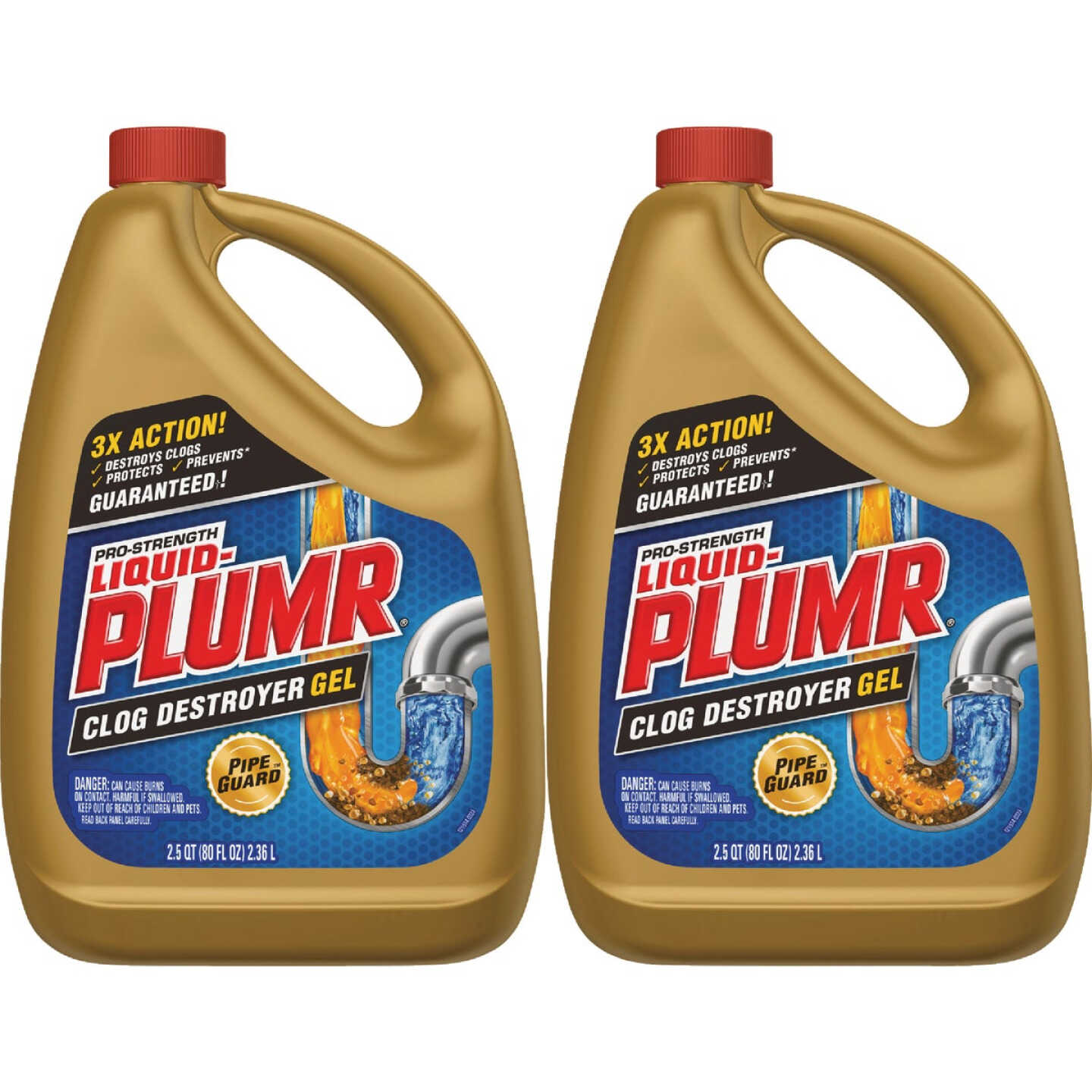 Liquid-Plumr 80 Oz. Pro-Strength Full Drain Clog Destroyer (2-Pack) Image 5