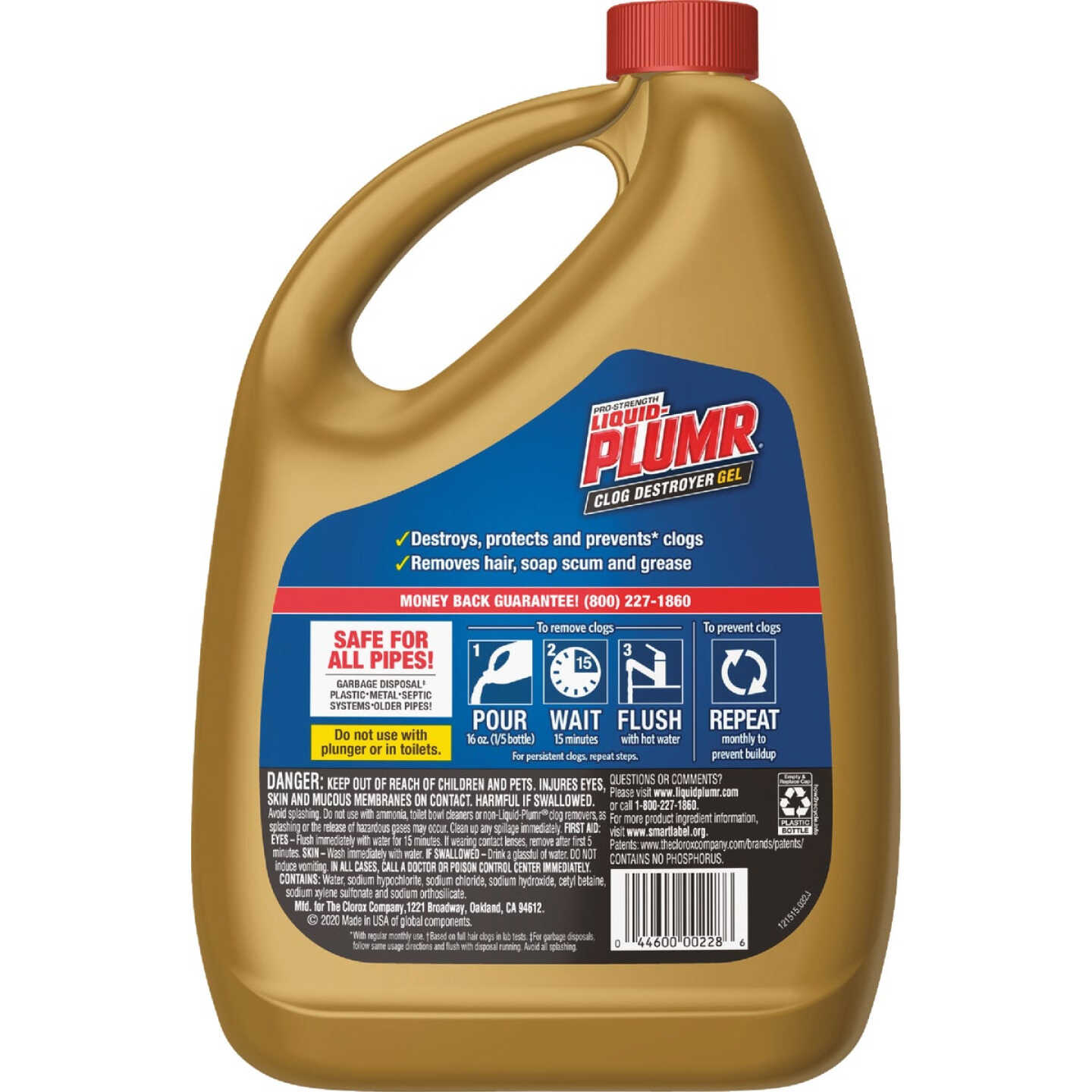 Liquid-Plumr 80 Oz. Pro-Strength Full Drain Clog Destroyer (2-Pack) Image 6