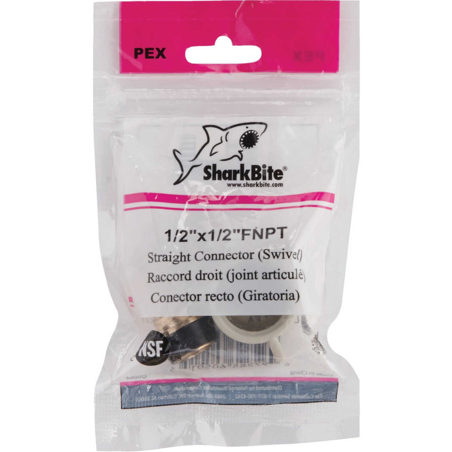 SharkBite 1/2 In. Barb x 1/2 In. FPT Brass PEX Adapter Image 2