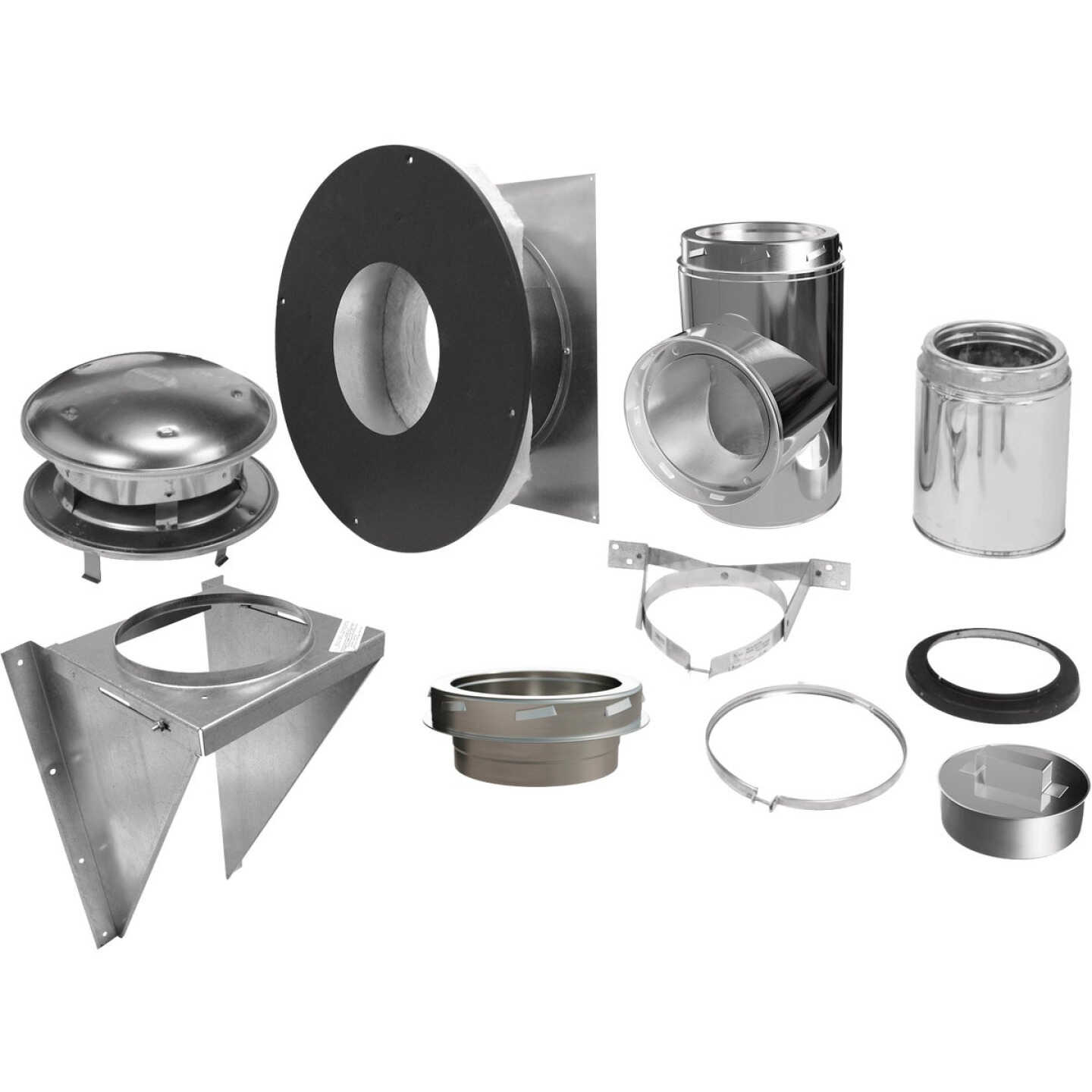 SELKIRK Sure-Temp 6 In. Stainless Steel Thru-The-Wall Chimney Support Kit Image 1
