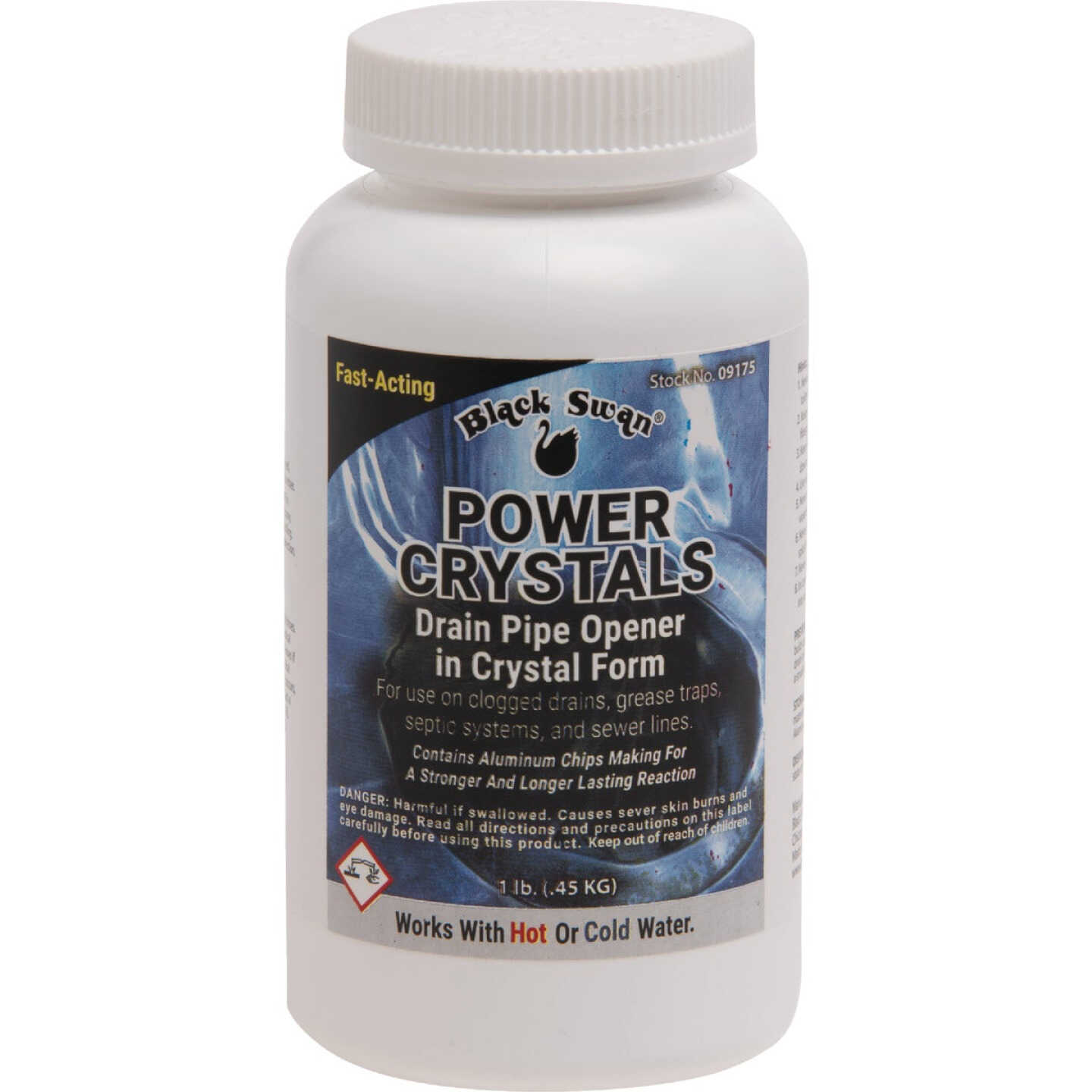 Black Swan Power Crystals Drain Pipe Opener, 1 Lb. Image 1