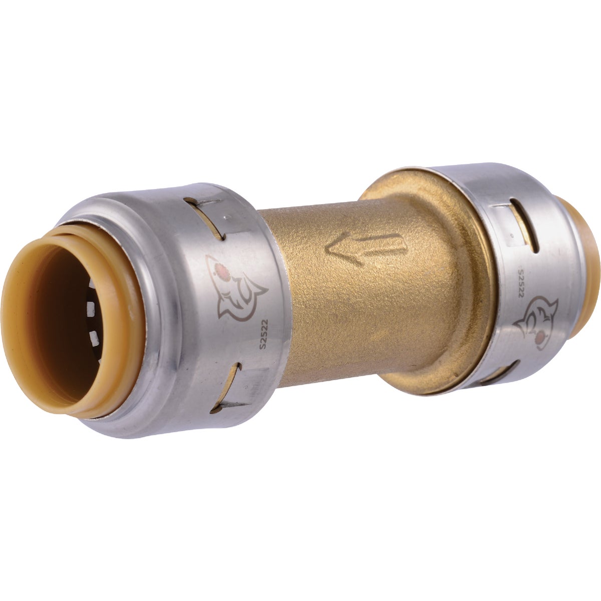 Sharkbite 1/2 In. Brass Push Check Valve