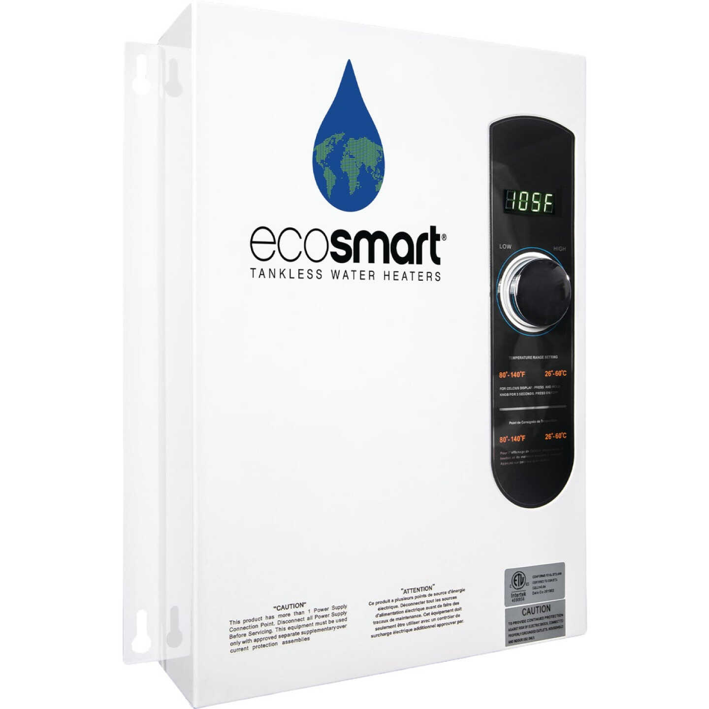 EcoSMART 240V Single Phase 18kW Tankless Electric Water Heater Image 1