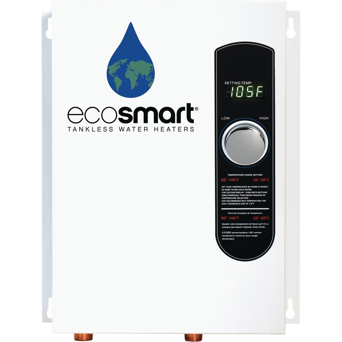 EcoSMART 240V Single Phase 18kW Tankless Electric Water Heater Image 7