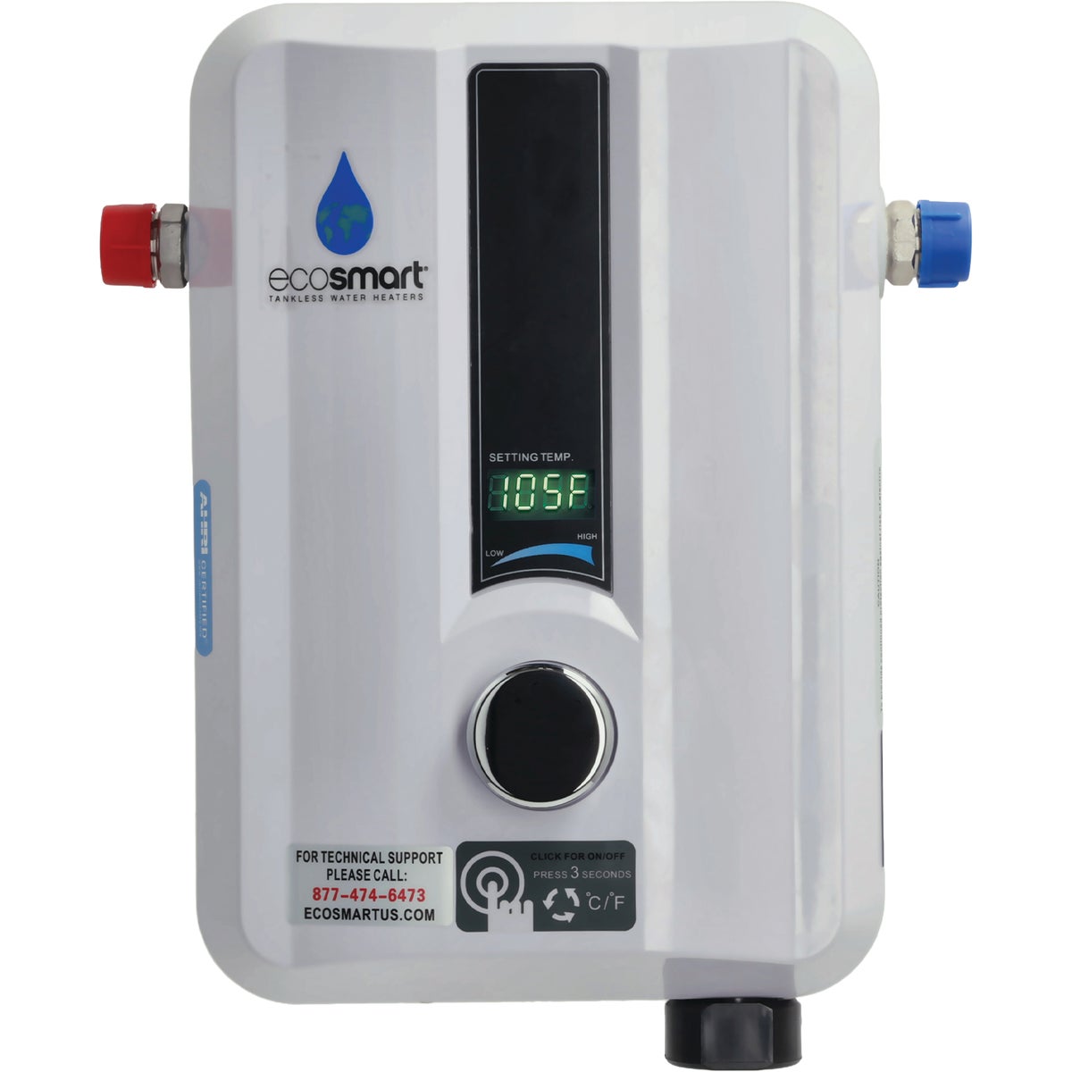 EcoSMART 220V 8.0kW Tankless Electric Water Heater