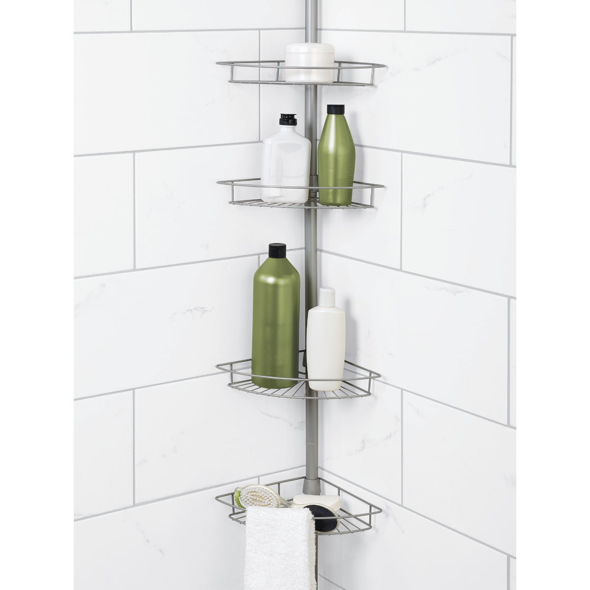 Zenith Zenna Home Metal 12 In. x 97 In. Shower Caddy Image 3