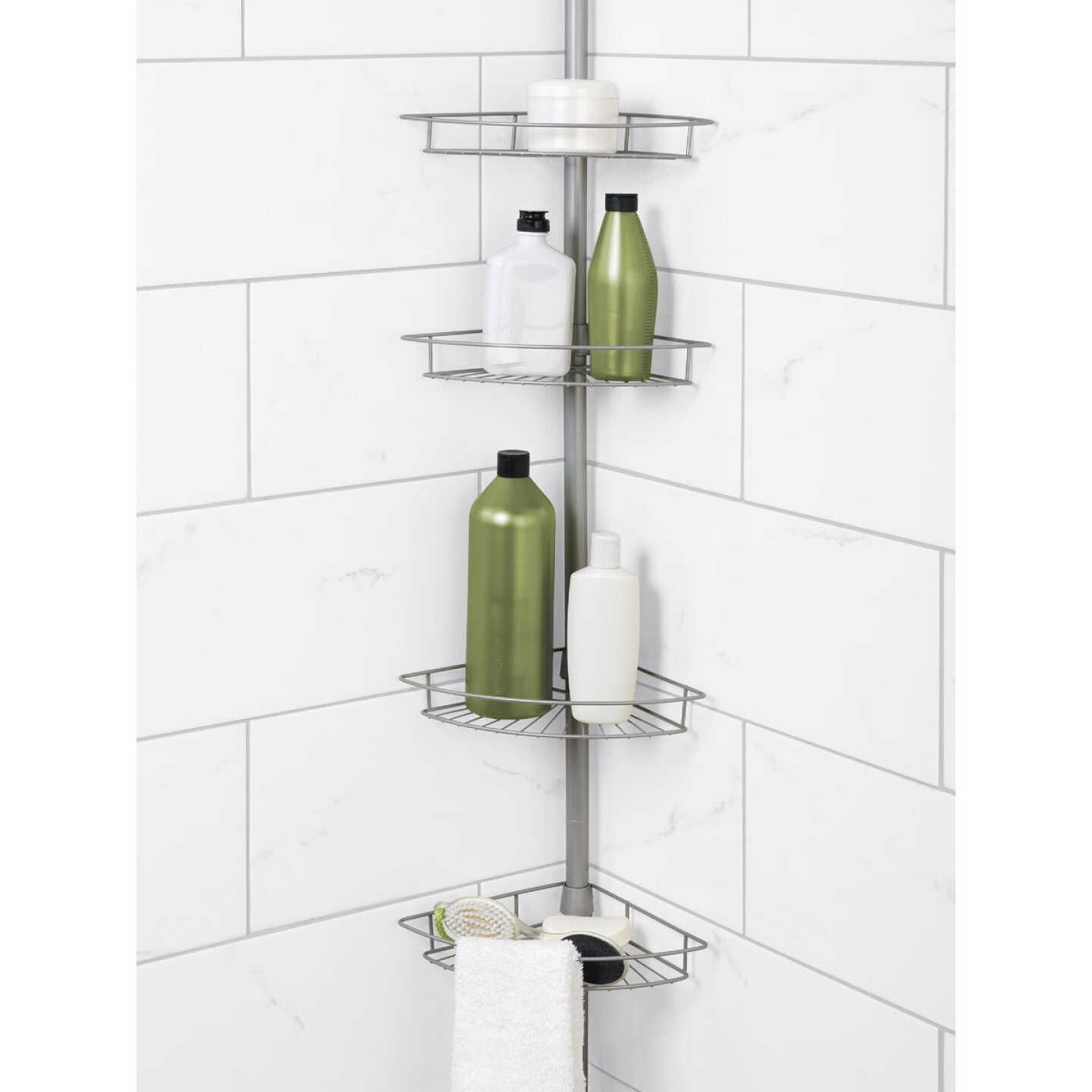 Zenith Zenna Home Metal 12 In. x 97 In. Shower Caddy Image 3