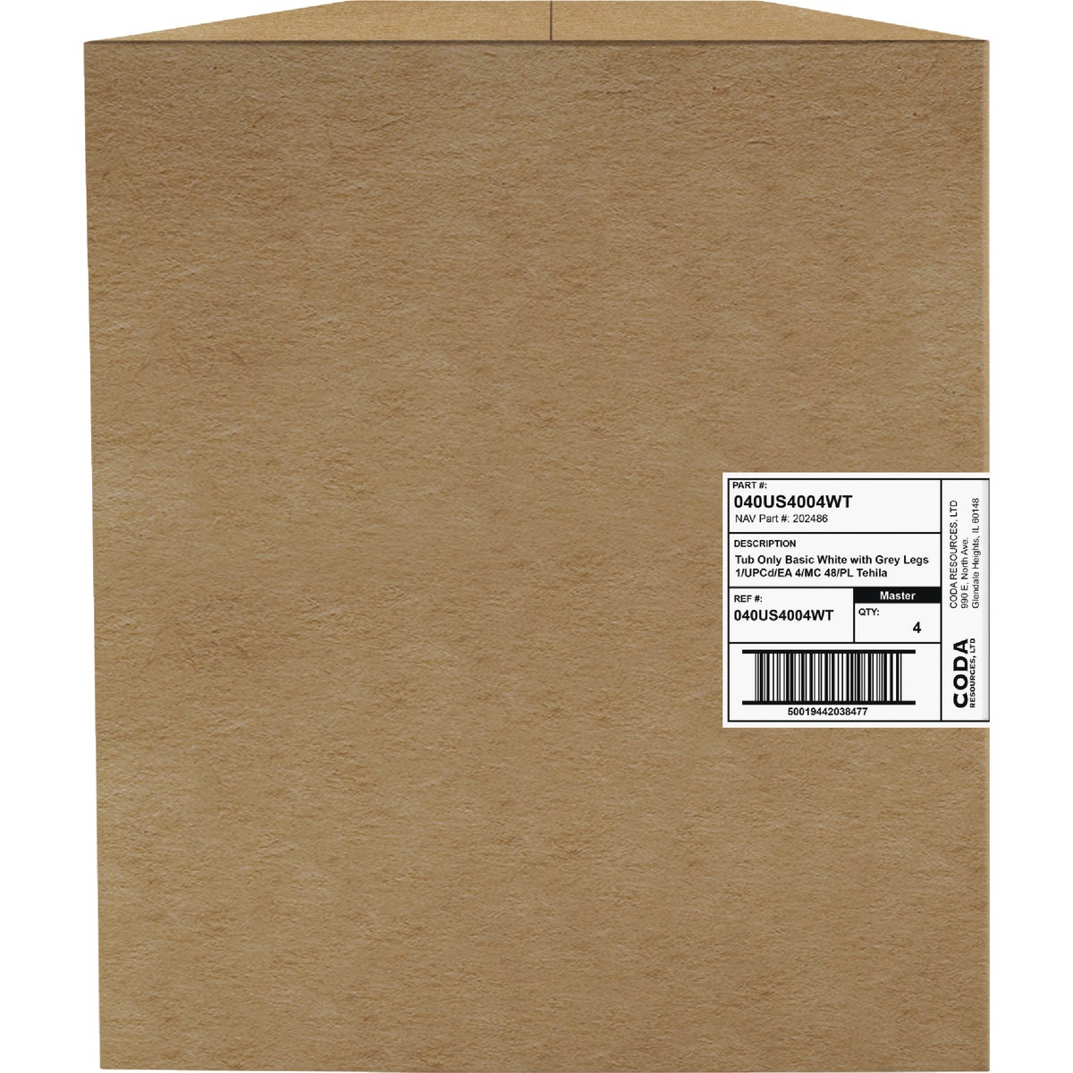 Tehila 21 Gal. White Utility Tub Image 3