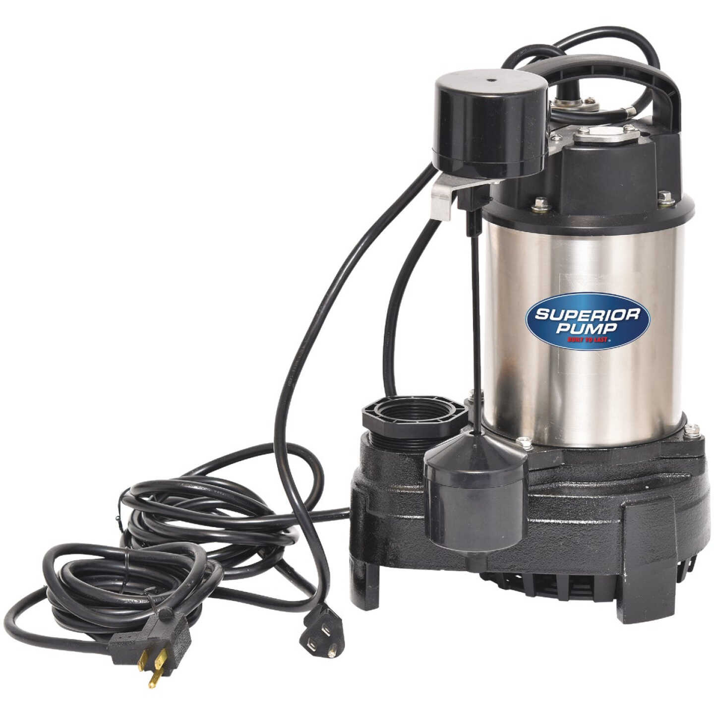 Superior Pump 1/2 HP Stainless Steel/Cast Iron Submersible Sump Pump with Vertical Float Switch Image 5