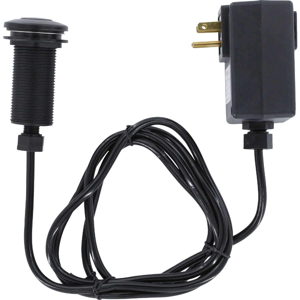 Danco Top Mount Air Switch for Garbage Disposals with Matte Black Button