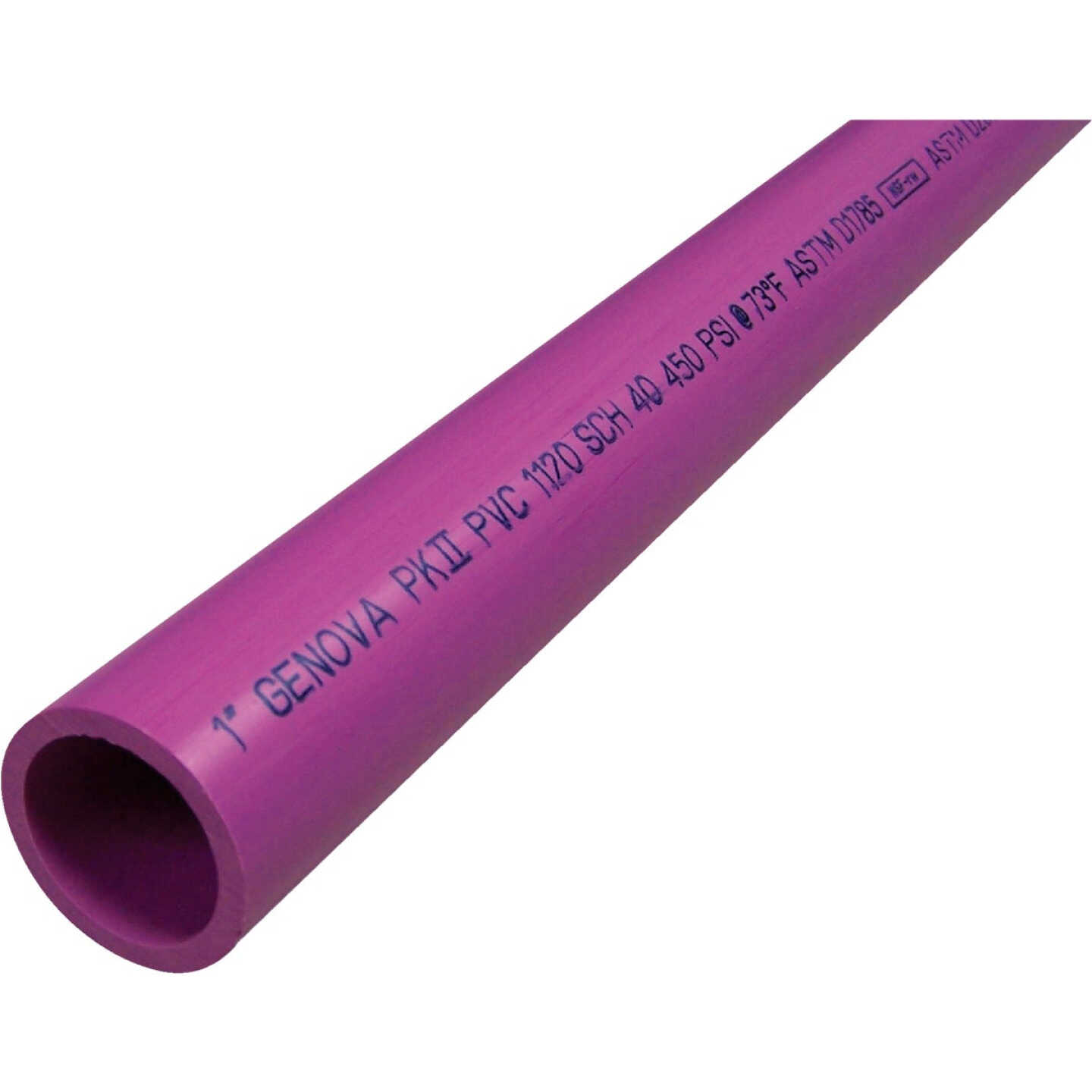 Charlotte Pipe 1 In. x 20 Ft. Purple PVC Pressure Pipe for Reclaimed Water Usage Image 1