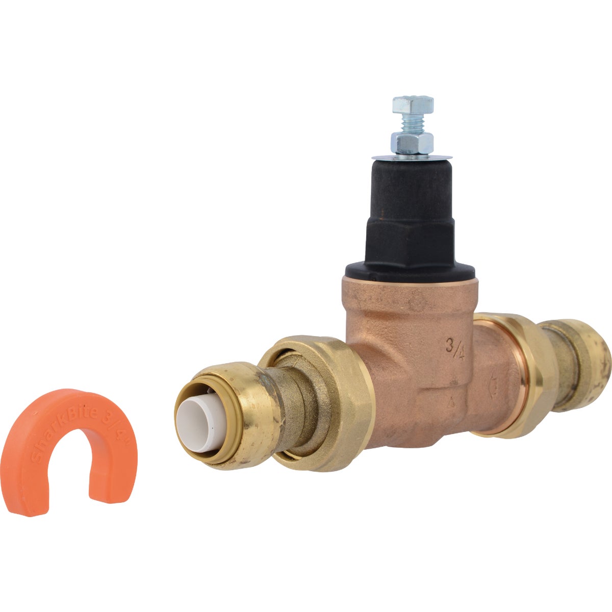 Cash Acme 3/4 In. EB45 Brass Pressure Regulating Push-to-Connect Valve