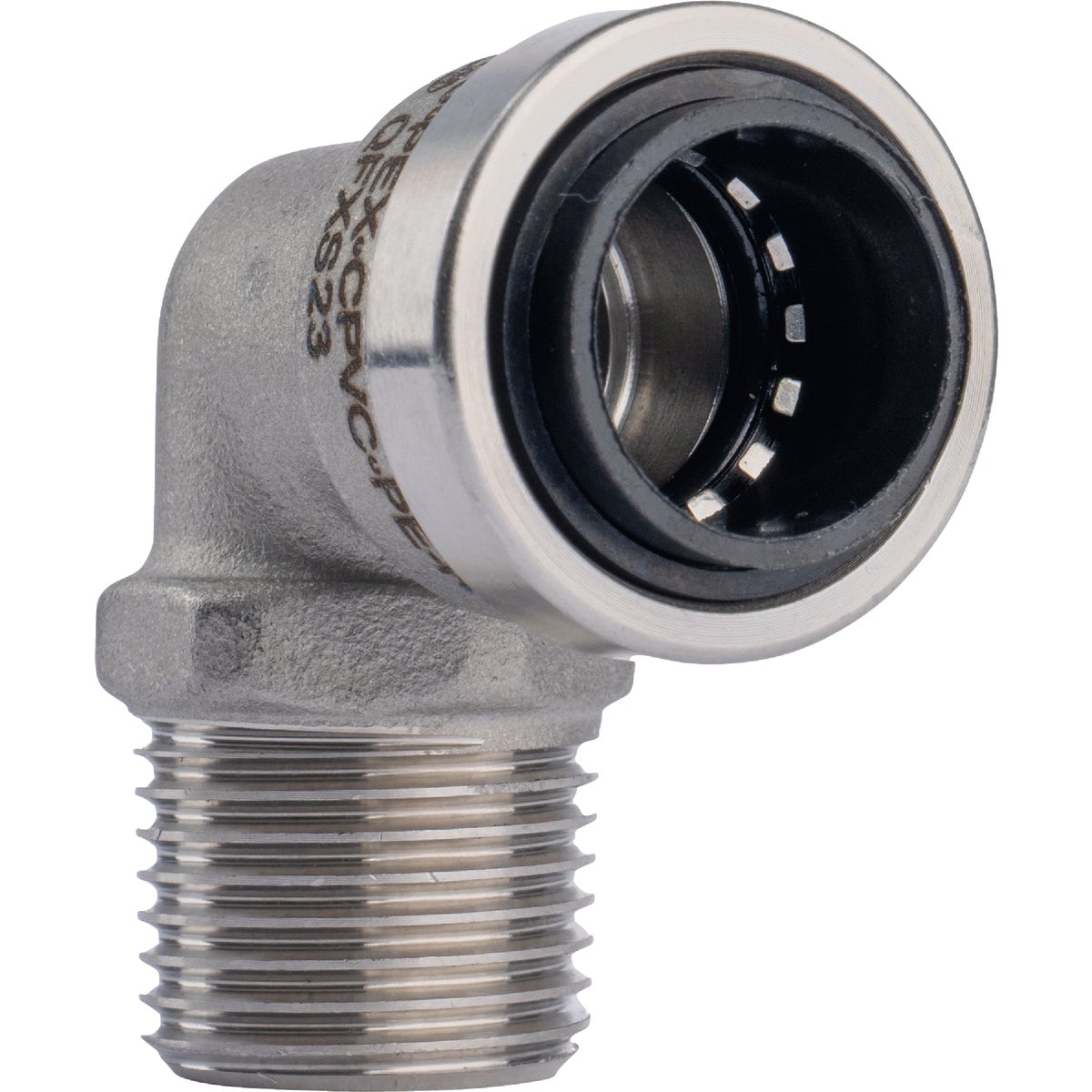 QuickFitting 1/2 In. Push-to-Connect x 1/2 In. MNPT Stainless Steel 90-Degree Elbow Image 6