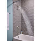 Moen Lindor Posi-Temp 1-Handle Lever Tub & Shower Faucet, Spot Resist Brushed Nickel Image 3