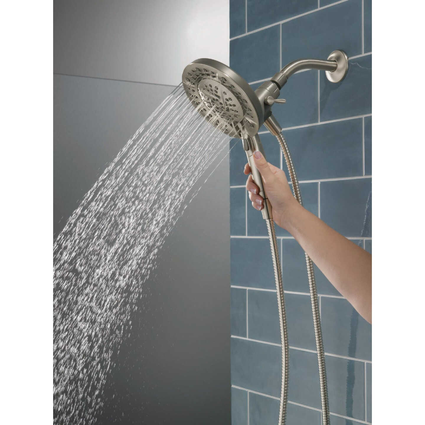 Delta In2ition 5-Spray 1.75GPM Two-In-One Shower, Satin Nickel Image 5