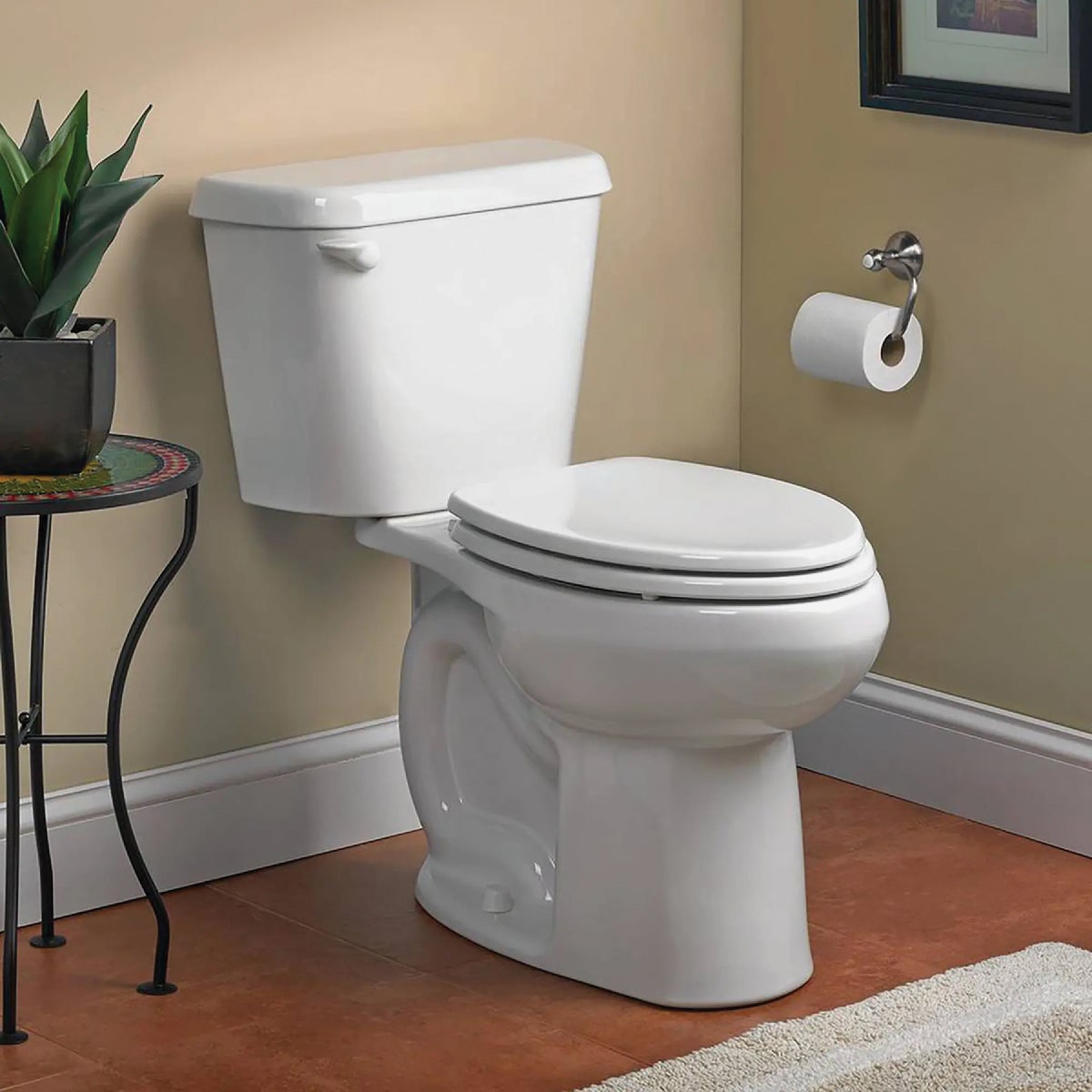American Standard Colony3 Chair Height White Elongated Bowl 1.6 GPF Toilet Image 2