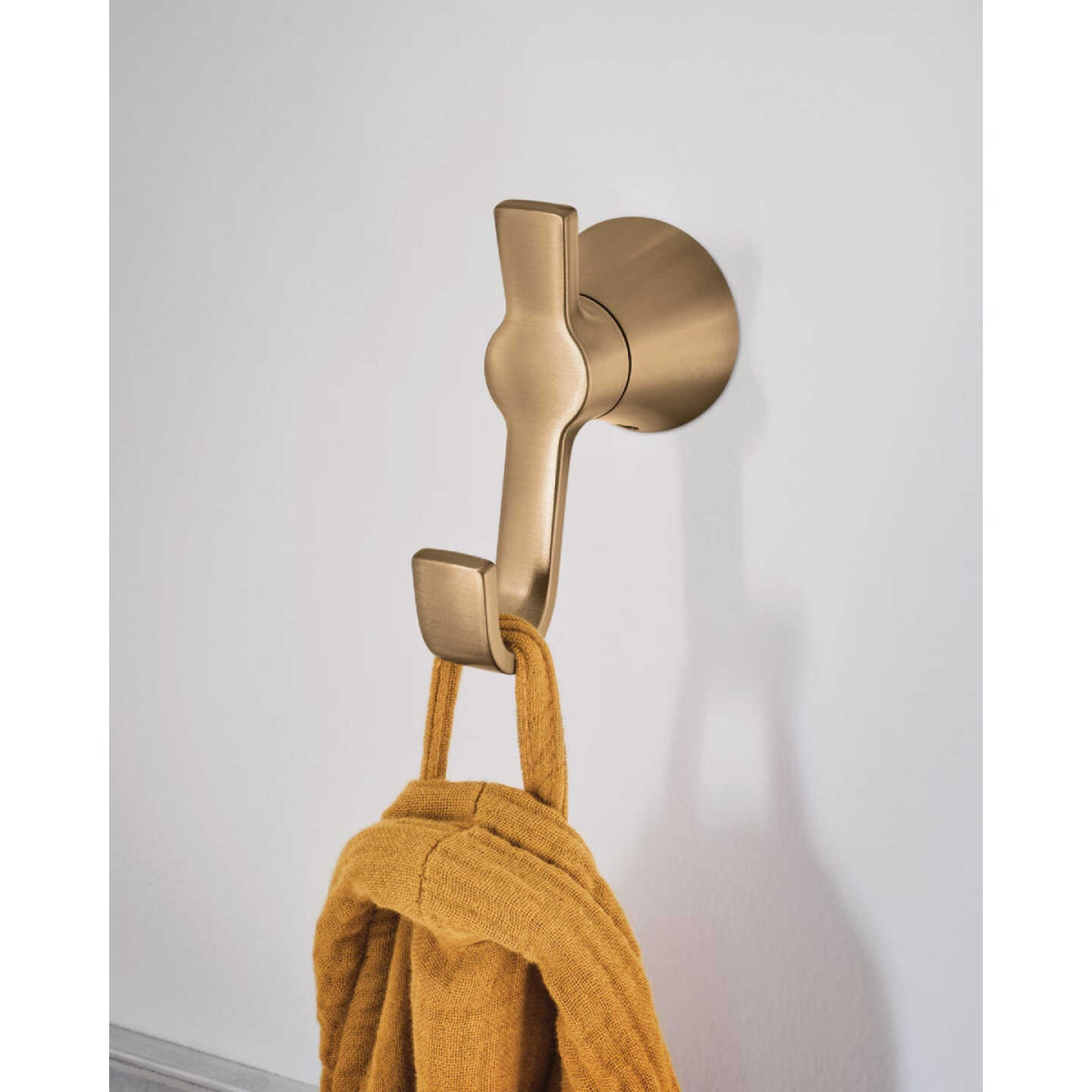 Moen Mikah Bronzed Gold Single Robe Hook Image 3